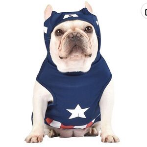 🐾Marvel Avengers Captain America dog pet Apparel New